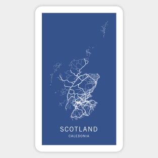 Scotland Road Map Sticker